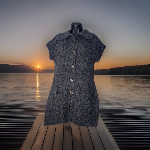 Fenn Wright Manson Sweaters - Fenn Wright Manson Wool Alpaca Blend ‎ Tunic Cardigan Sweater XS